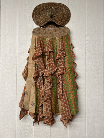 Pareo Kantha Willow Maxi Skirt 0826 151