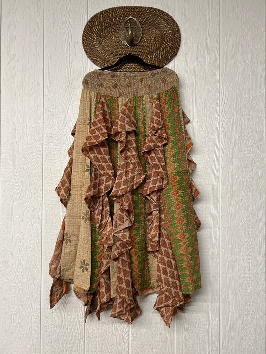 Pareo Kantha Willow Maxi Skirt 0826 151