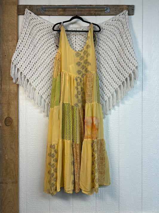 Crepe Sari Celeste Maxi 0426 240