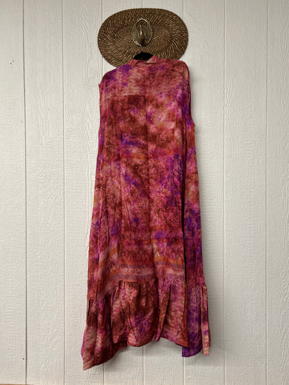 RETAIL Crepe Sari Summer Dahlia Duster 0726 115