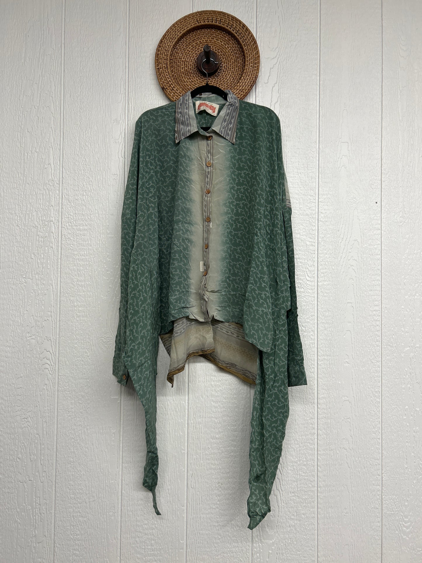 Crepe Sari Nirvana Button Down 1125 235