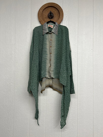 Crepe Sari Nirvana Button Down 1125 235