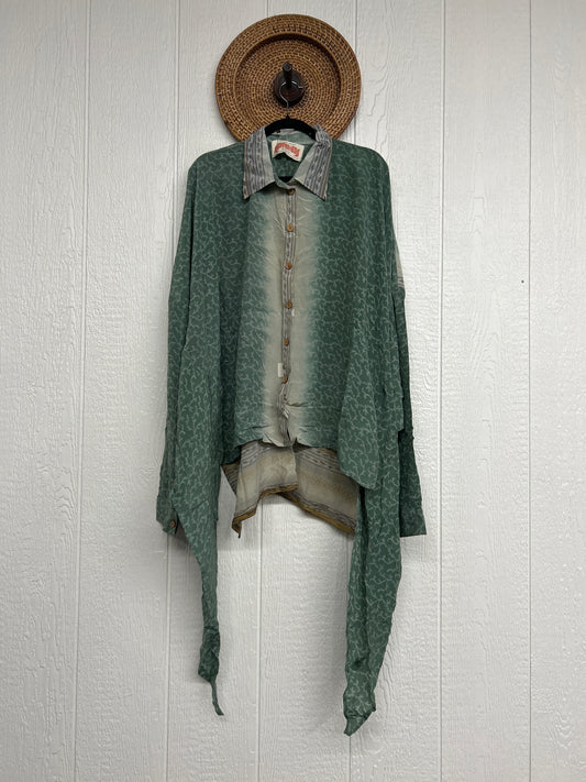 Crepe Sari Nirvana Button Down 1125 235