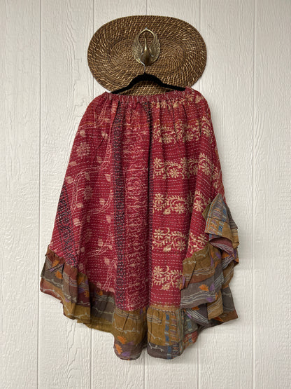 Pareo Kantha Wild Rose Skirt 0426 060
