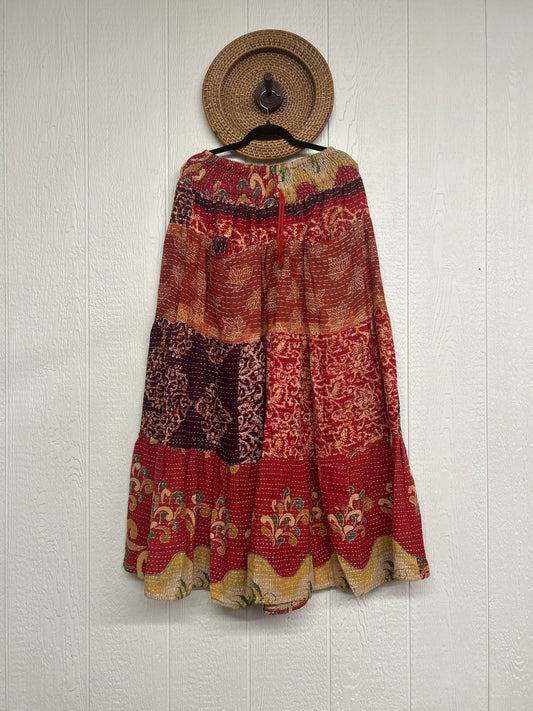 Pareo Kantha Lotus Maxi Skirt 0826 019