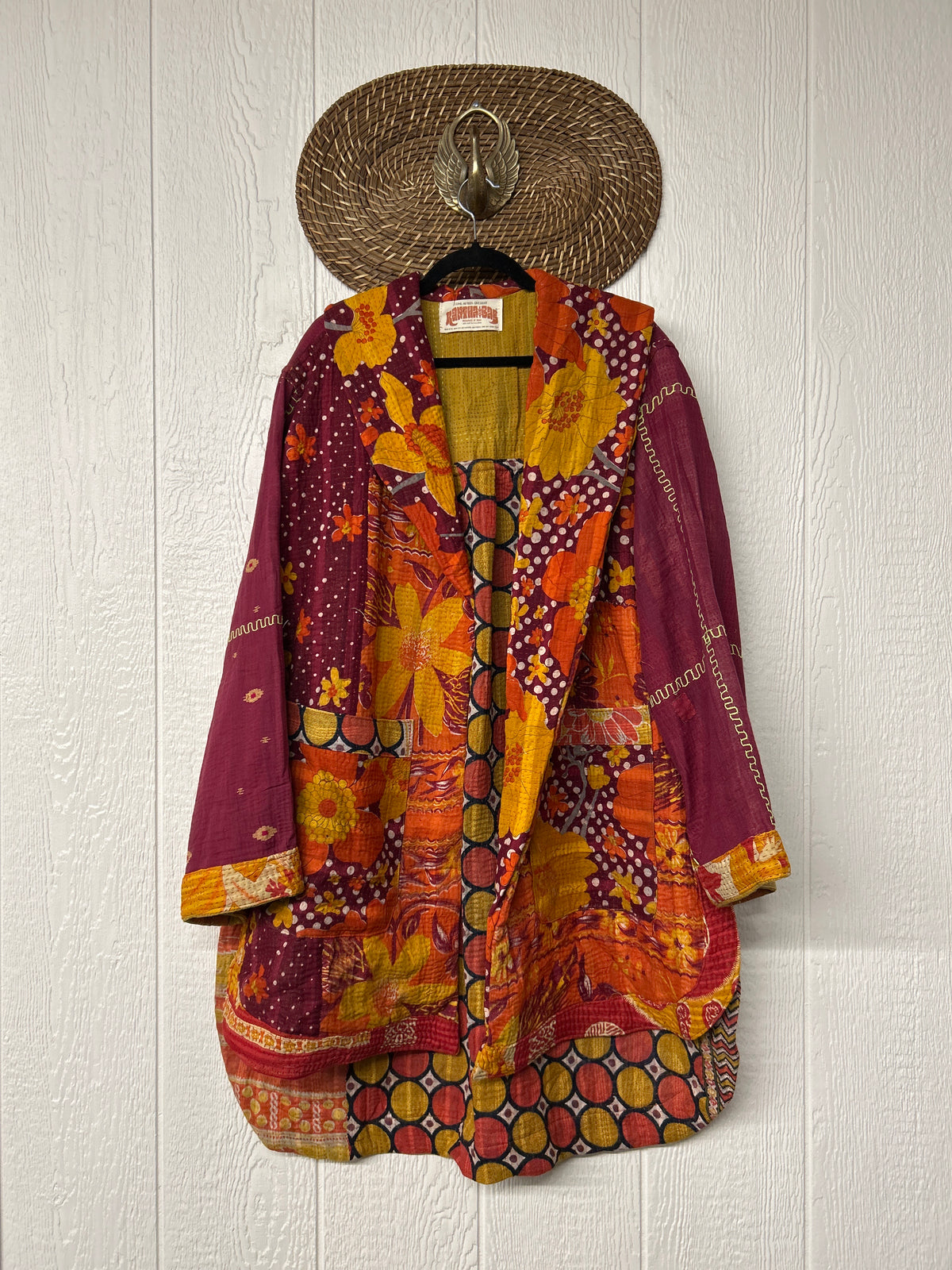 Fine Kantha Drifter Coat 1026 126