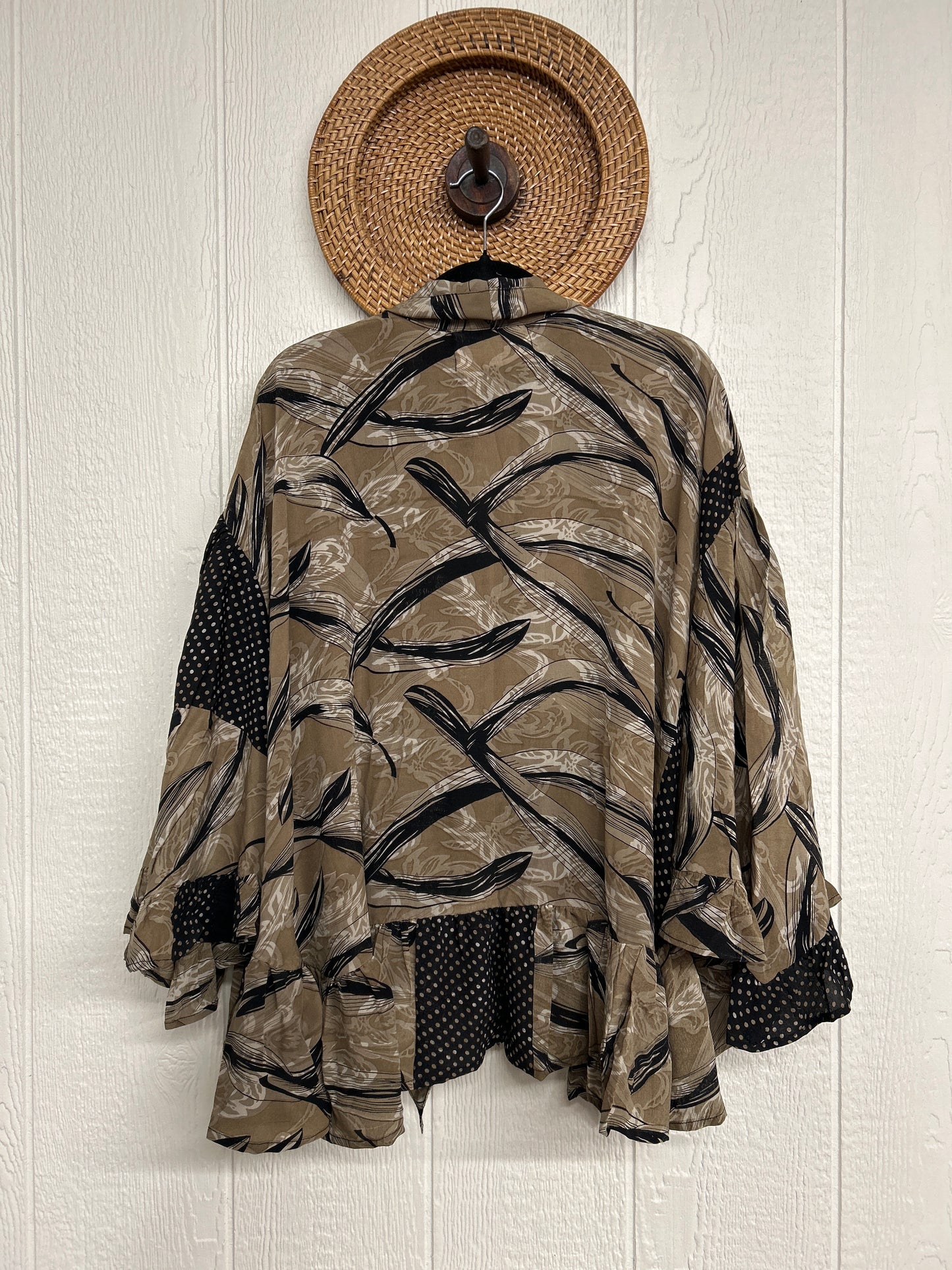 Crepe Sari Wild Rose Top 1225 027