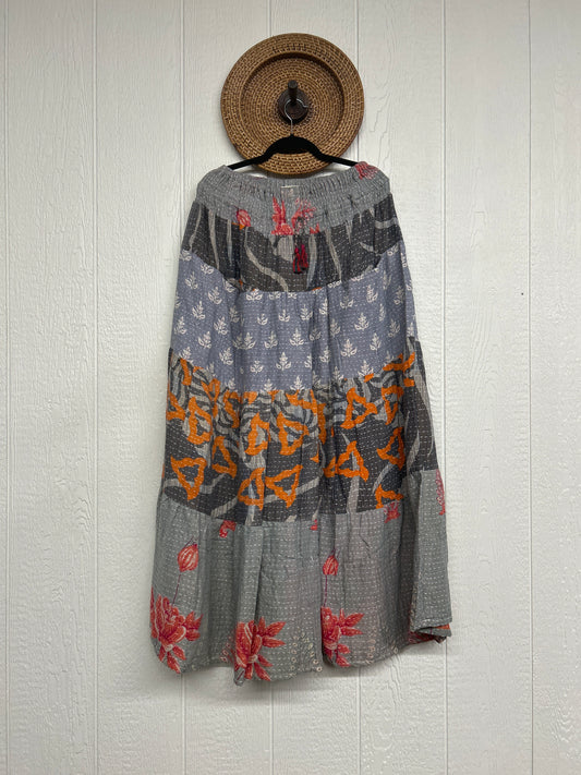 Pareo Kantha Lotus Maxi Skirt 0826 033