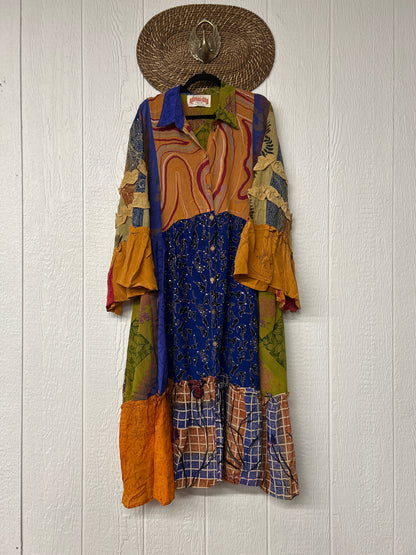 Crepe Sari Rhiannon Duster Dress 0226 116