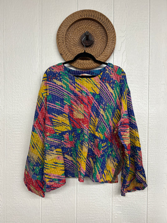 Pareo Kantha Wanderer Pocket Crop Top 0226 031