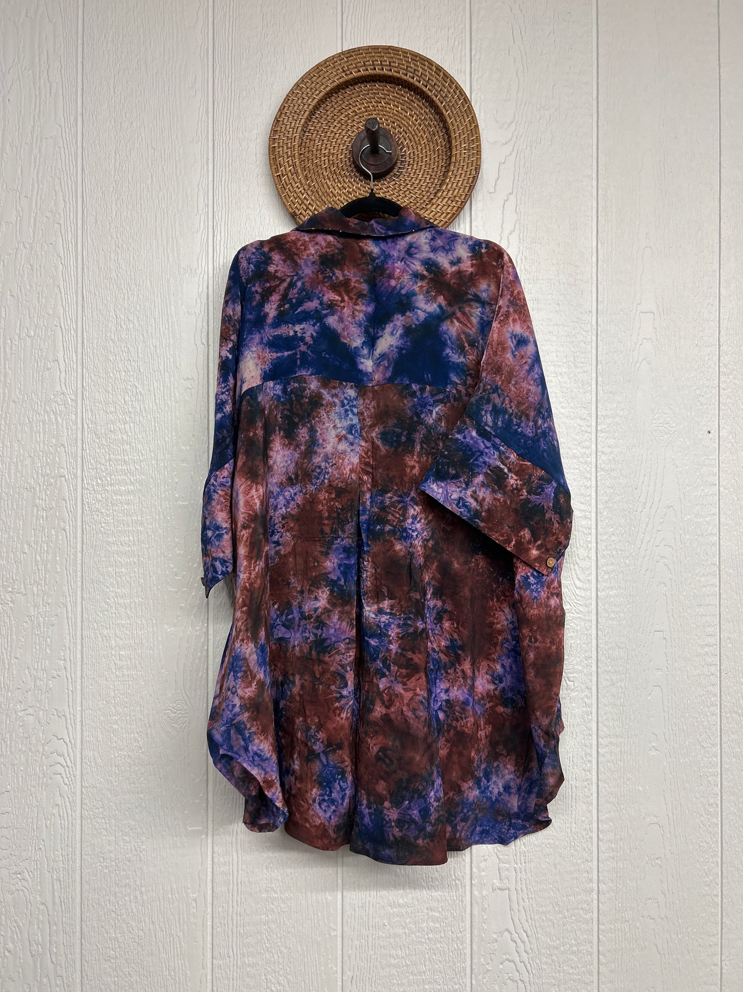 Crepe Sari Free To Be Button Down 0626 181