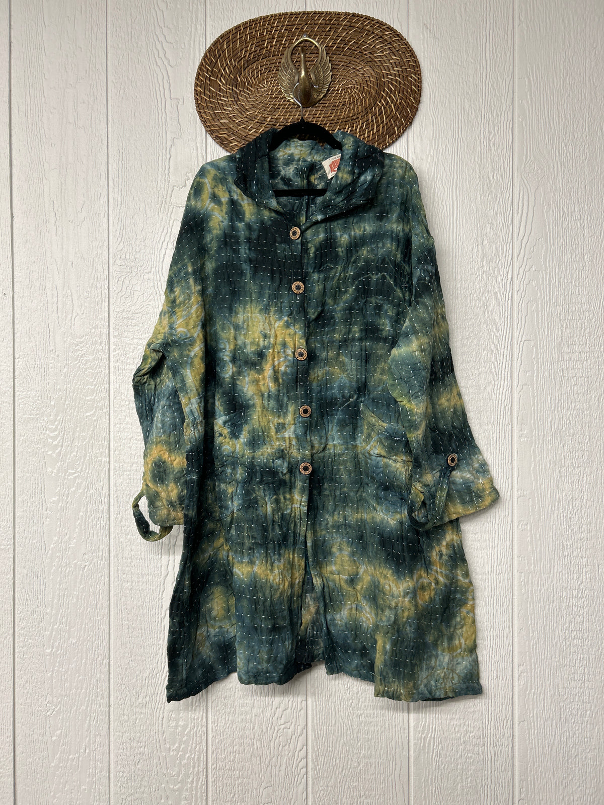 Aura Edit Koverlet Button Down Trench Coat 1026 024