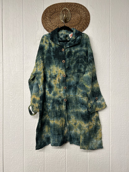 Aura Edit Koverlet Button Down Trench Coat 1026 024