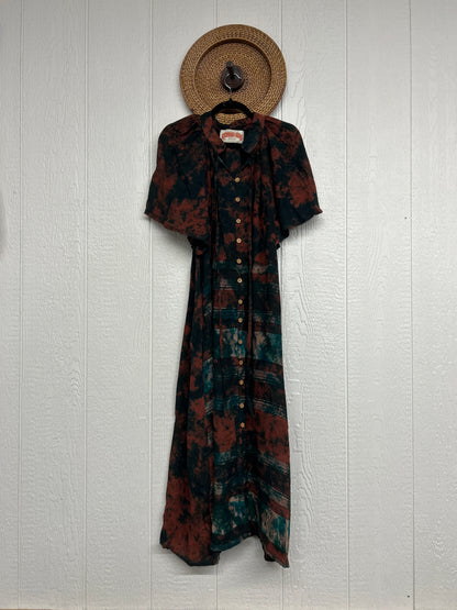 Crepe Sari Summer Woodstock Duster 0626 076