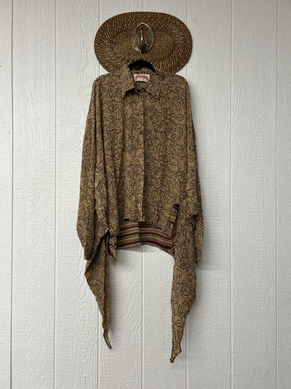 Crepe Sari Nirvana Button Down 1125 039