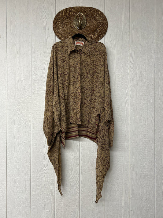 Crepe Sari Nirvana Button Down 1125 039