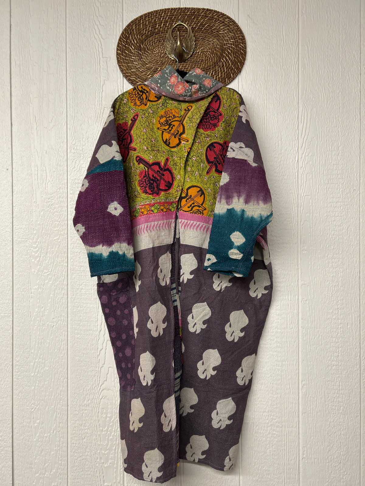 Fine Kantha Cowl Split Pullover 1026 010