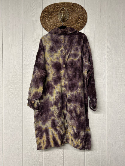 Aura Edit Koverlet Button Down Trench Coat 1026 004