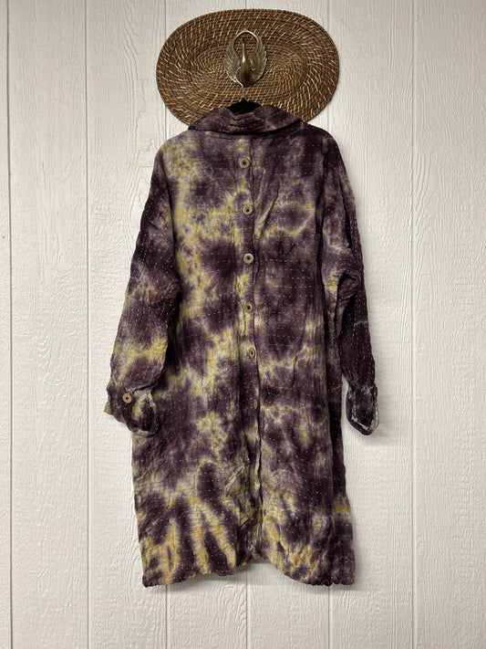 Aura Edit Koverlet Button Down Trench Coat 1026 004