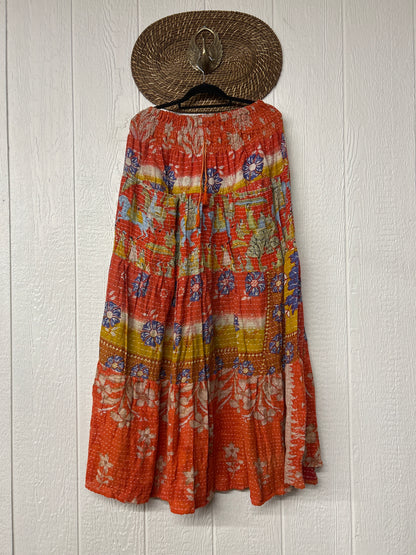 Pareo Kantha Lotus Maxi Skirt 0826 151