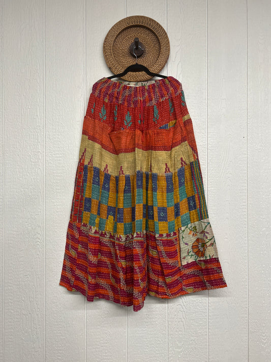 Pareo Kantha Lotus Maxi Skirt 0826 048
