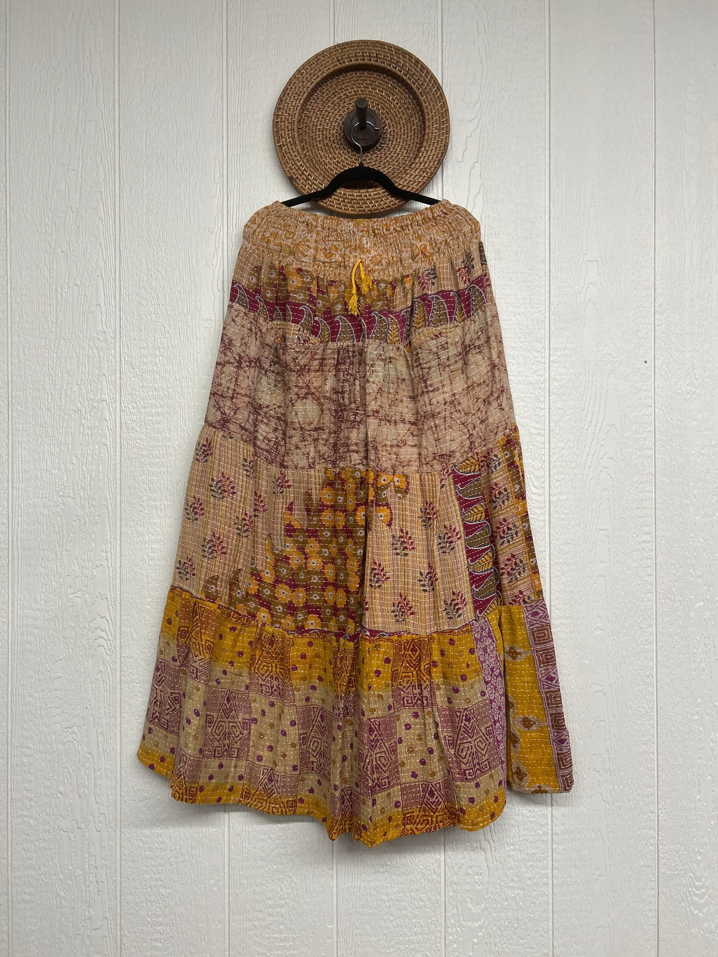 Pareo Kantha Lotus Maxi Skirt 0826 039