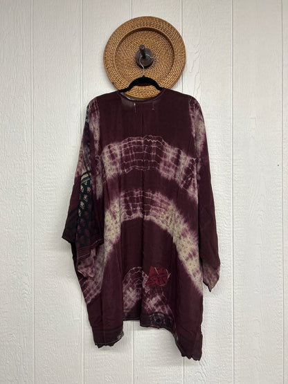 Aura Edit Crepe Sari Gaia Split Tunic 0726 024
