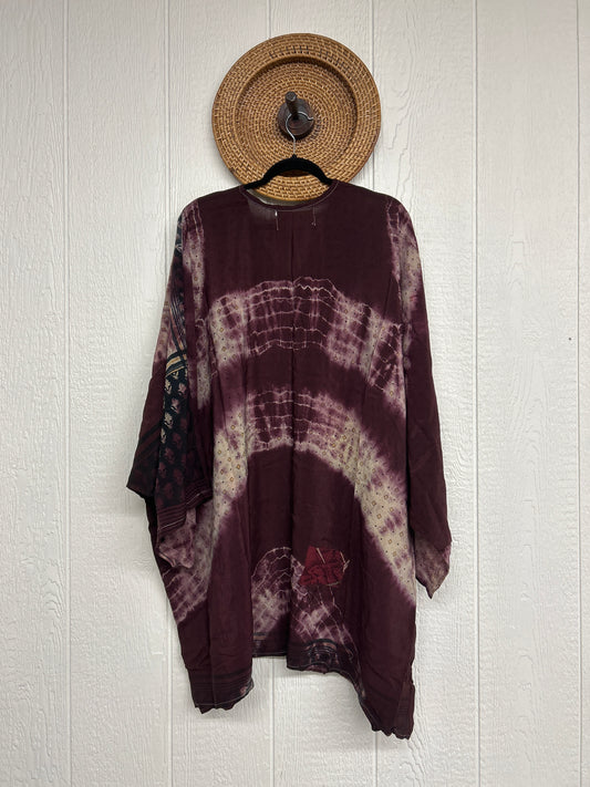 Aura Edit Crepe Sari Gaia Split Tunic 0726 024