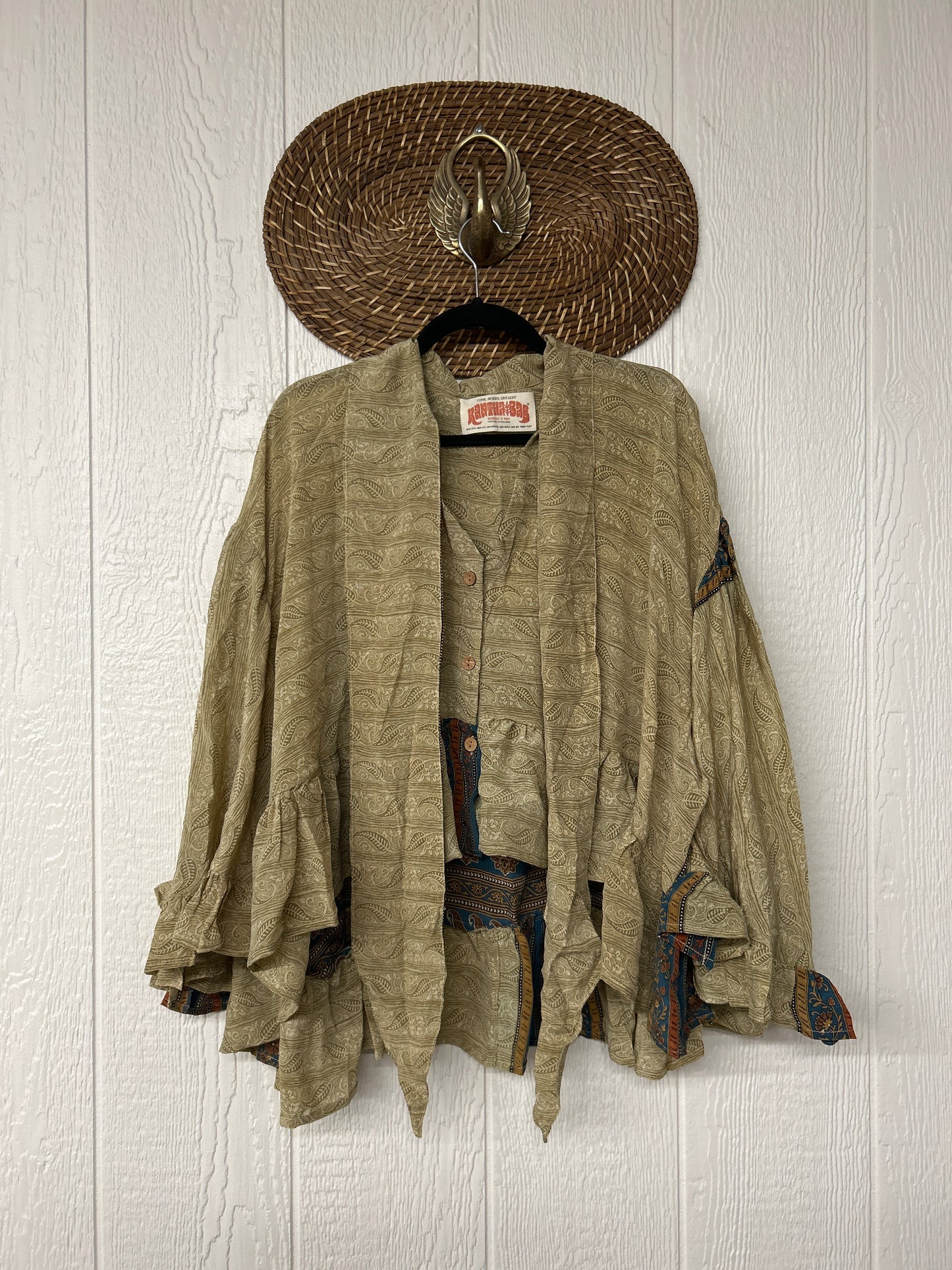 Crepe Sari Wild Rose Top 1225 184