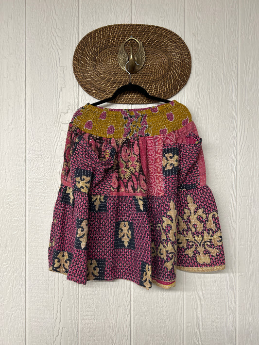 Pareo Kantha Meadow Skirt 0826 093