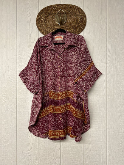 Crepe Sari Free To Be Button Down 0626 122