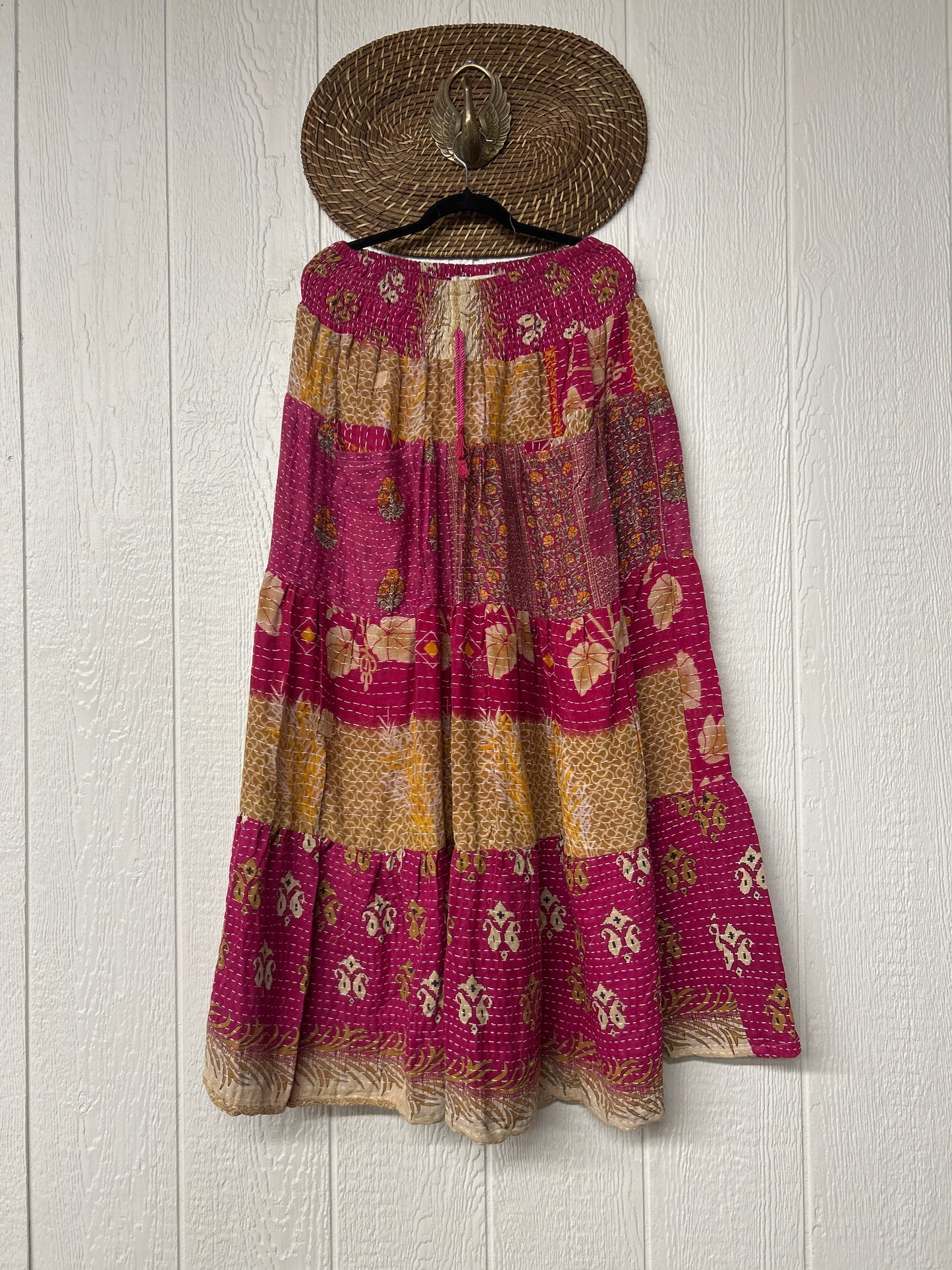 Pareo Kantha Lotus Maxi Skirt 0826 195
