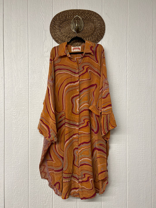 Crepe Sari Free To Be Longsleeve Maxi 1225 056