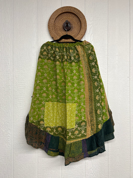 Pareo Kantha Wild Rose Skirt 0426 165