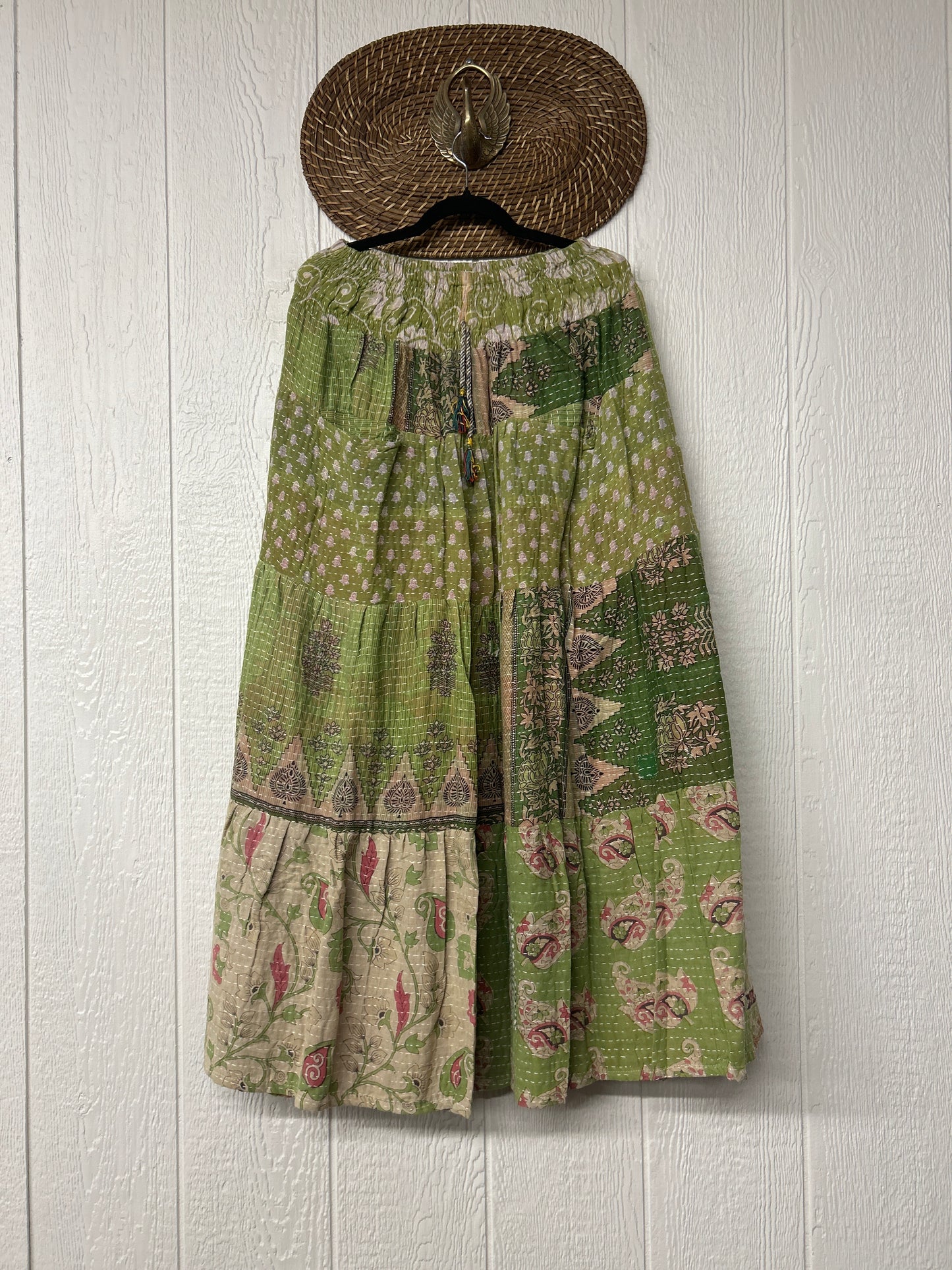 Pareo Kantha Lotus Maxi Skirt 0826 184