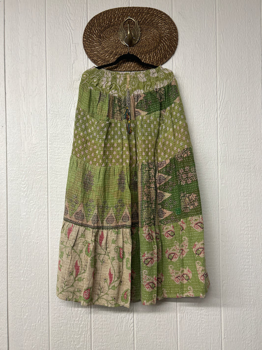 Pareo Kantha Lotus Maxi Skirt 0826 184