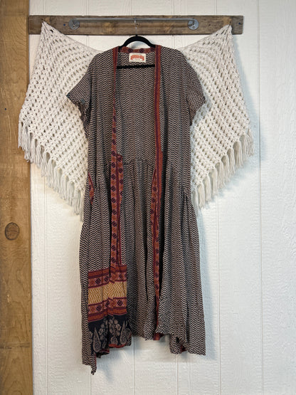 Crepe Sari Summer Evermore Kimono 0726 218