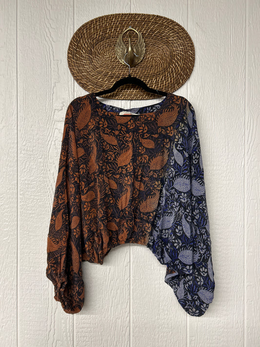 Crepe Sari Luna Crop Top 0526 026