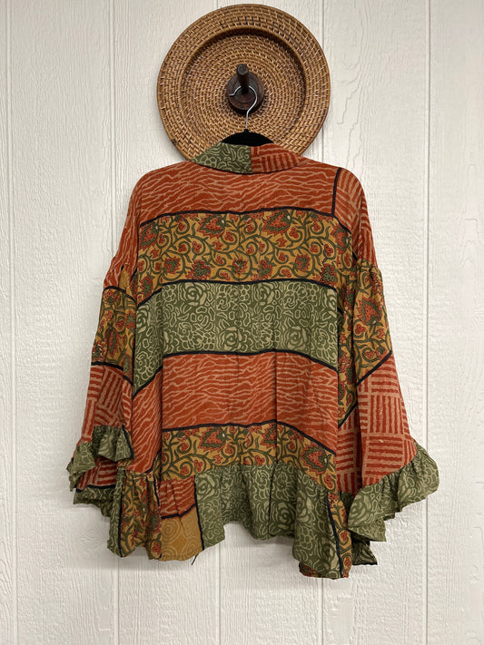 Crepe Sari Wild Rose Top 1225 022