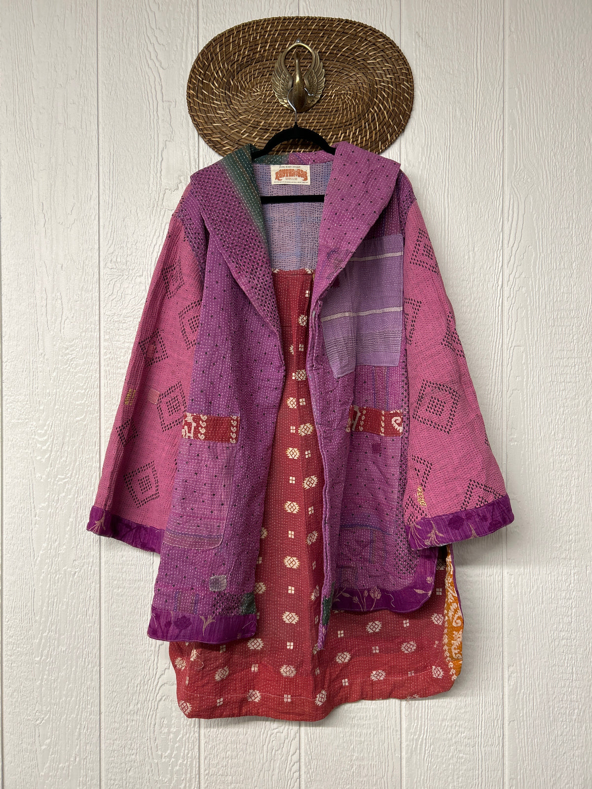 Fine Kantha Drifter Coat 1026 173
