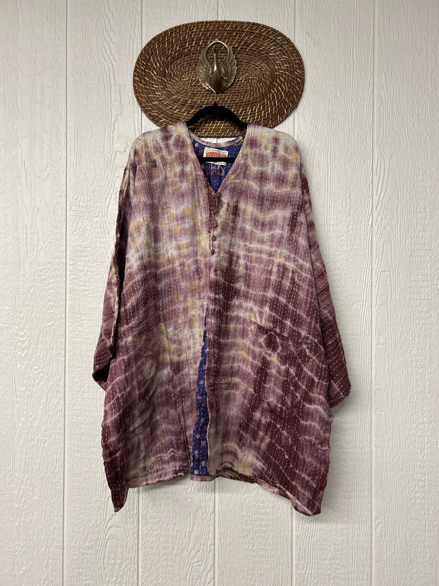 Pareo Kantha Gaia Split Tunic 0526 028