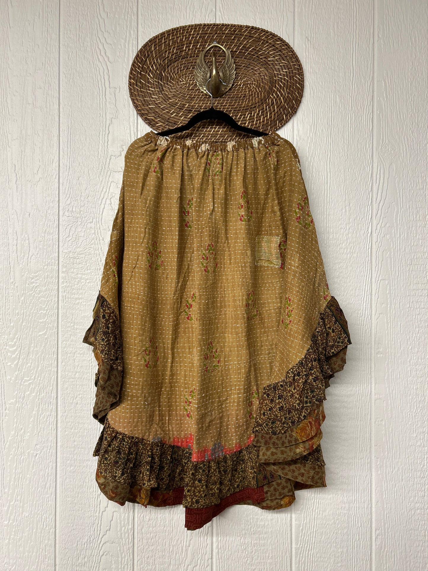 Pareo Kantha Wild Rose Skirt 0426 064