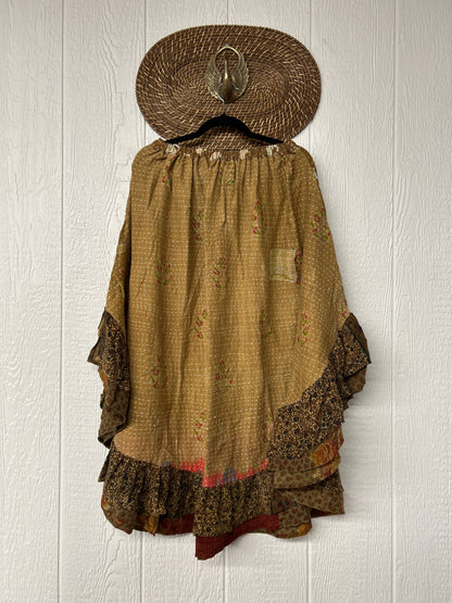 Pareo Kantha Wild Rose Skirt 0426 064