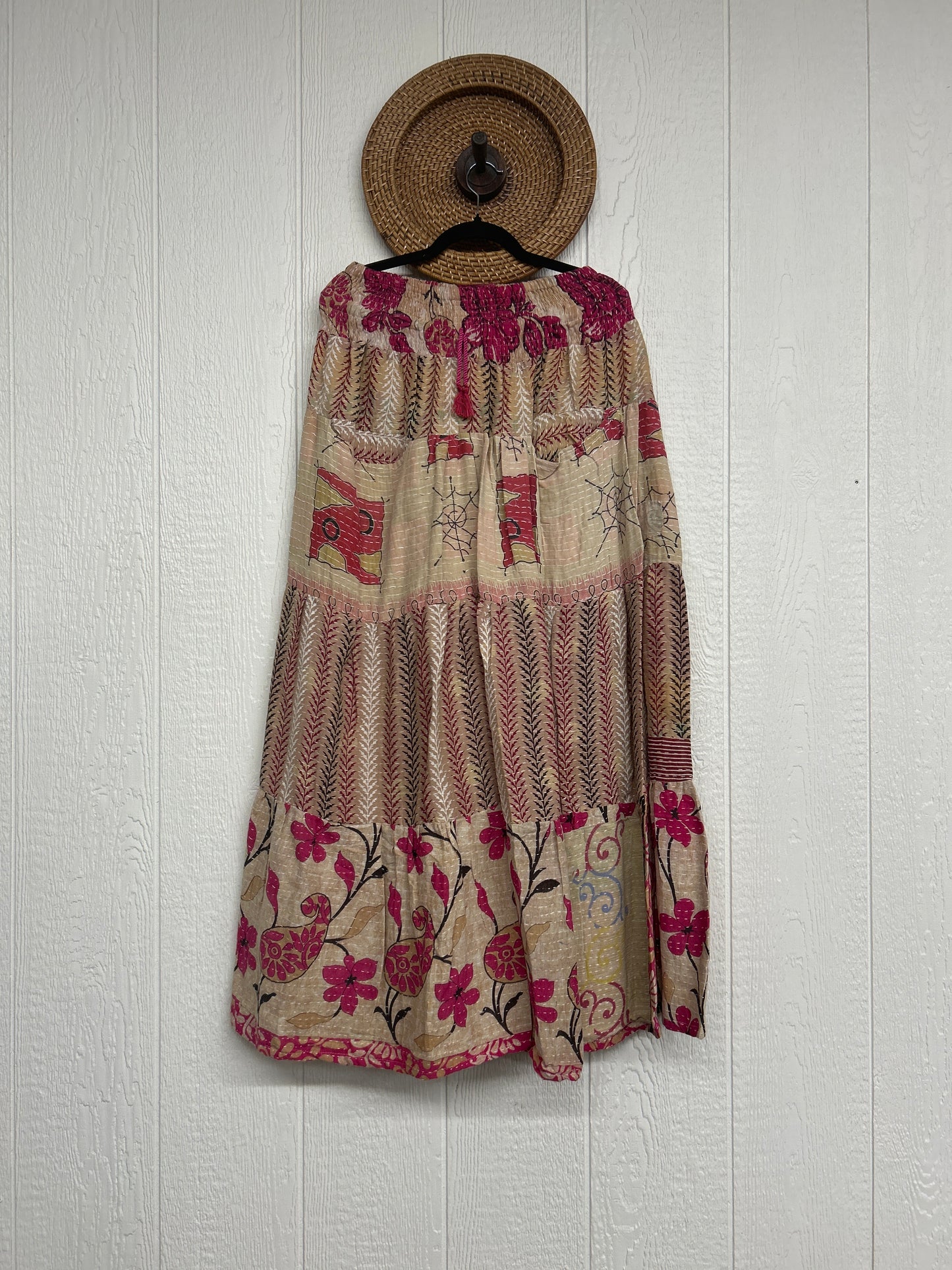 Pareo Kantha Lotus Maxi Skirt 0826 255
