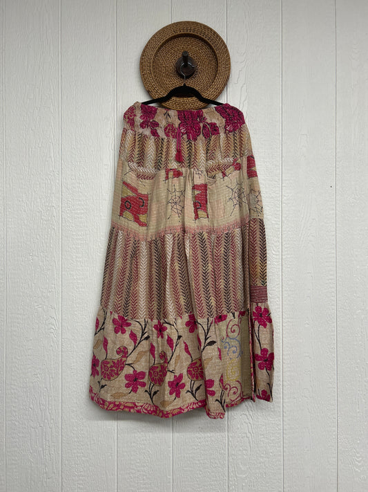 Pareo Kantha Lotus Maxi Skirt 0826 255