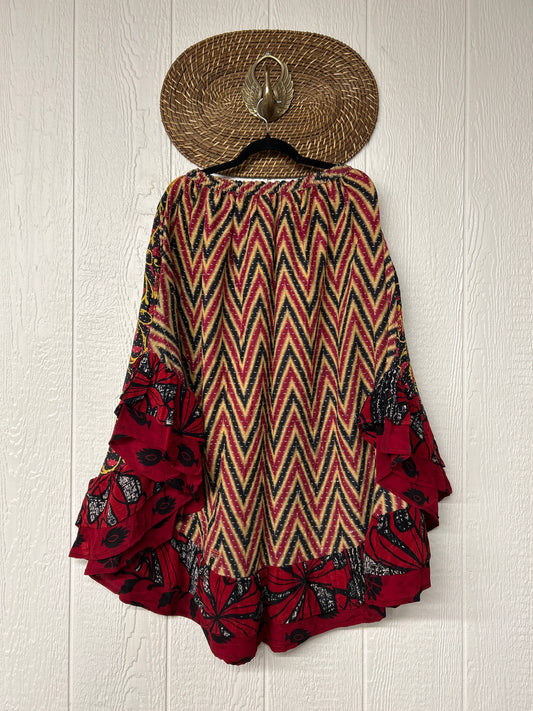 Pareo Kantha Wild Rose Skirt 0426 184