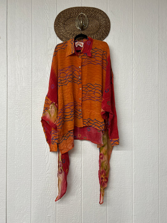 Crepe Sari Nirvana Button Down 1125 149