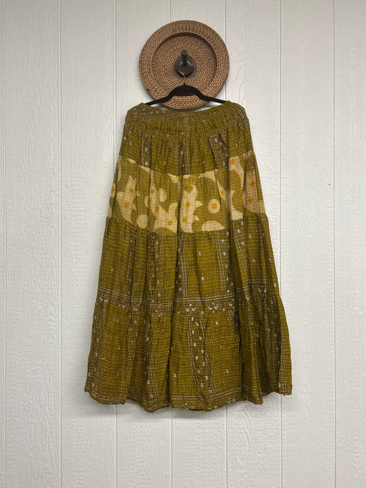 Pareo Kantha Lotus Maxi Skirt 0826 269