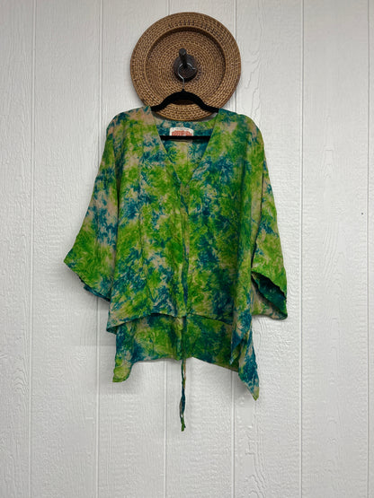 Crepe Sari Hi Lo Butterfly Top 0726 056