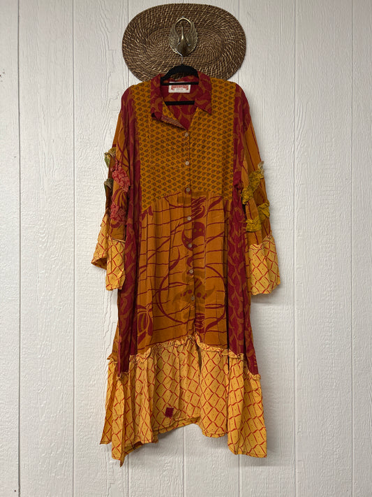 Crepe Sari Rhiannon Duster Dress 0226 135